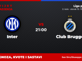 Inter – Club Brugge prognoza i tip: Sommer se vraća na San Siro Inter – Club Brugge, Liga prvaka, 2. kolo: prognoza i kvote