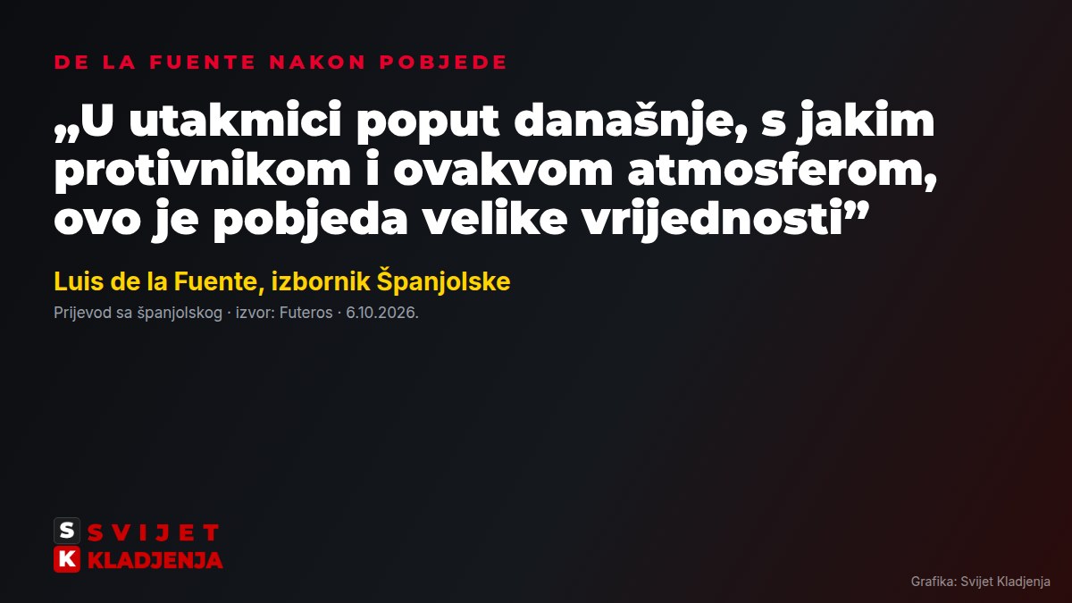 De la Fuente nakon pobjede nad Hrvatskom