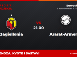 Jagiellonia – Ararat-Armenia prognoza i tip: Europska liga, četvrtak u 21:00 Jagiellonia – Ararat-Armenia, Europska liga, 2. kolo: prognoza i kvote