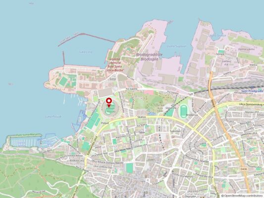 Google mapa: Stadion Poljud