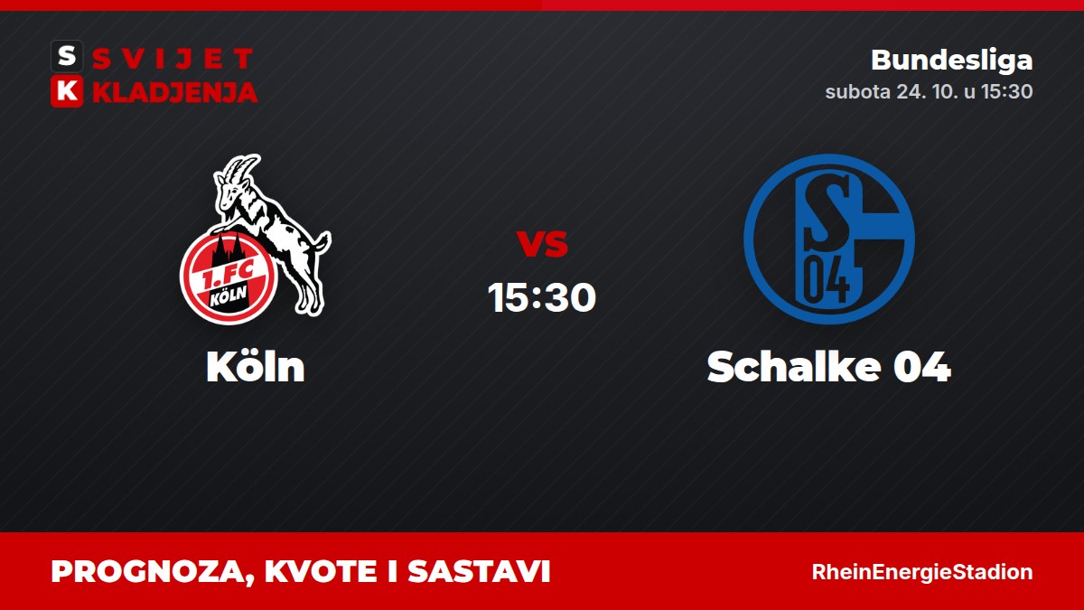 Köln – Schalke 04, Bundesliga: prognoza i kvote