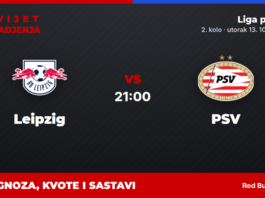 Leipzig – PSV prognoza i tip: Liga prvaka, utorak u 21:00 Leipzig – PSV, Liga prvaka, 2. kolo: prognoza i kvote
