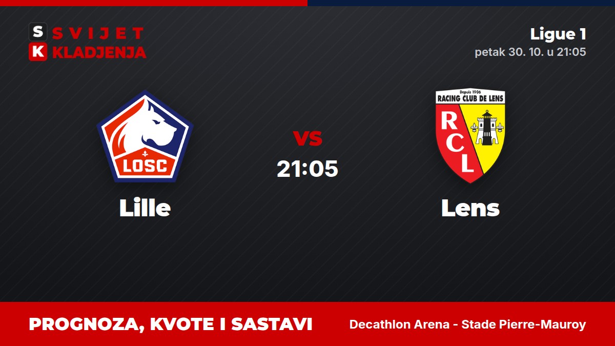 Lille – Lens, Ligue 1: prognoza i kvote