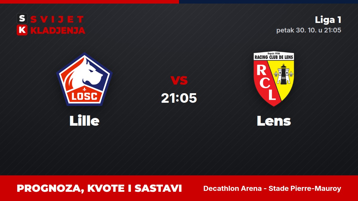 Lille – Lens, Liga 1: prognoza i kvote
