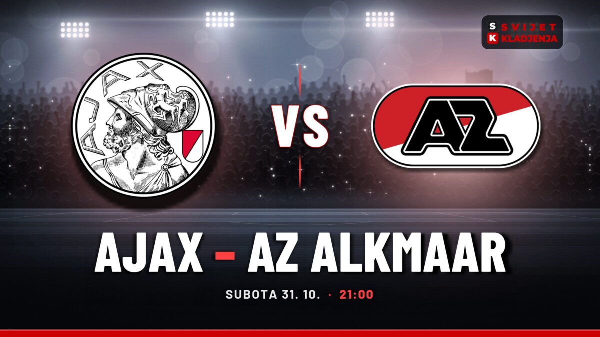 Ajax – AZ Alkmaar prognoza i tip: više od 2,5 gola, subota u 21:00