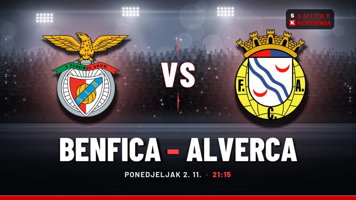 Benfica – Alverca prognoza i tip: Oba tima daju gol, ponedjeljak u 21:15