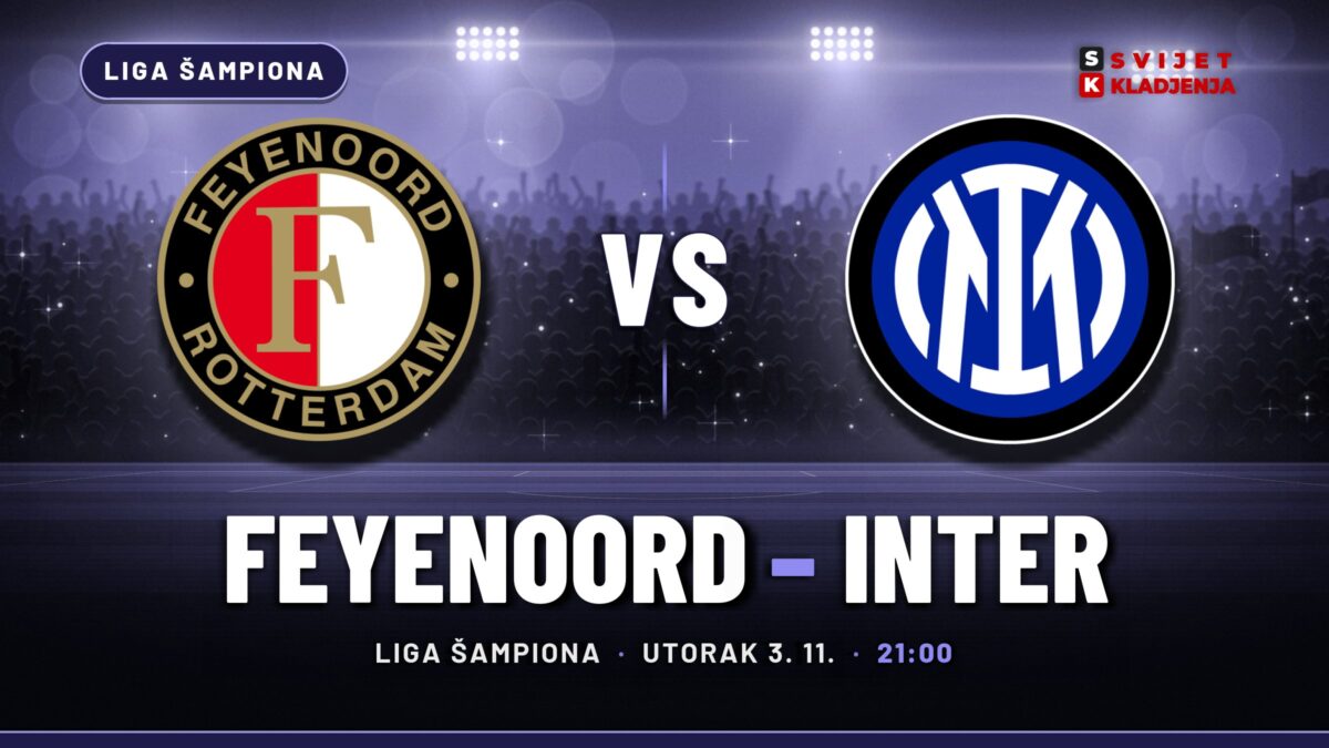 Feyenoord – Inter prognoza i tip: gol na obe strane, utorak u 21:00