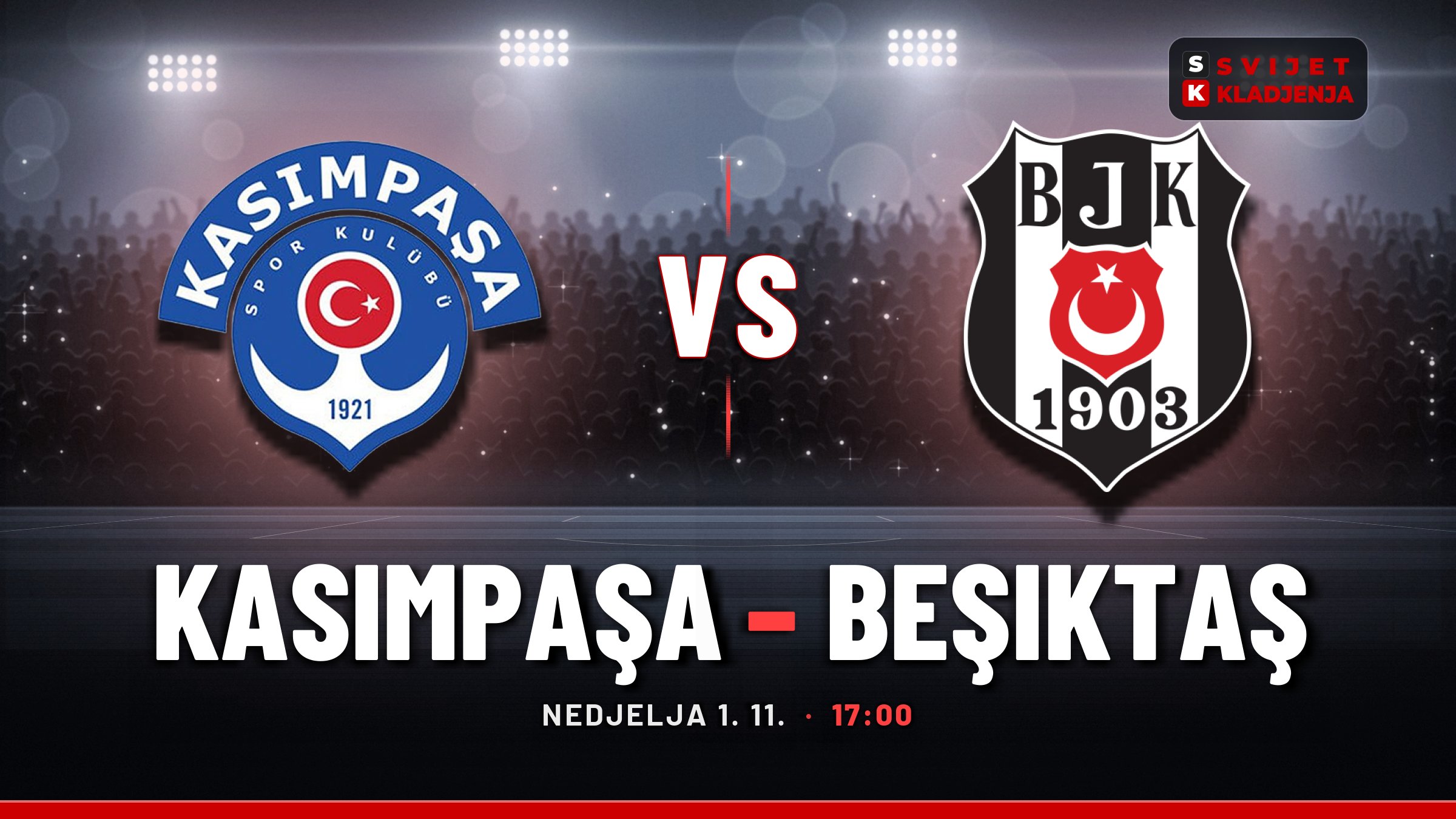 Kasımpaşa – Beşiktaş, Süper Lig: prognoza i tip
