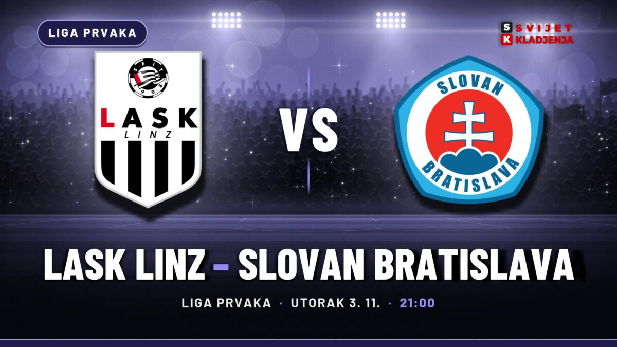 LASK Linz – Slovan Bratislava prognoza i tip: golovi, utorak u 21:00