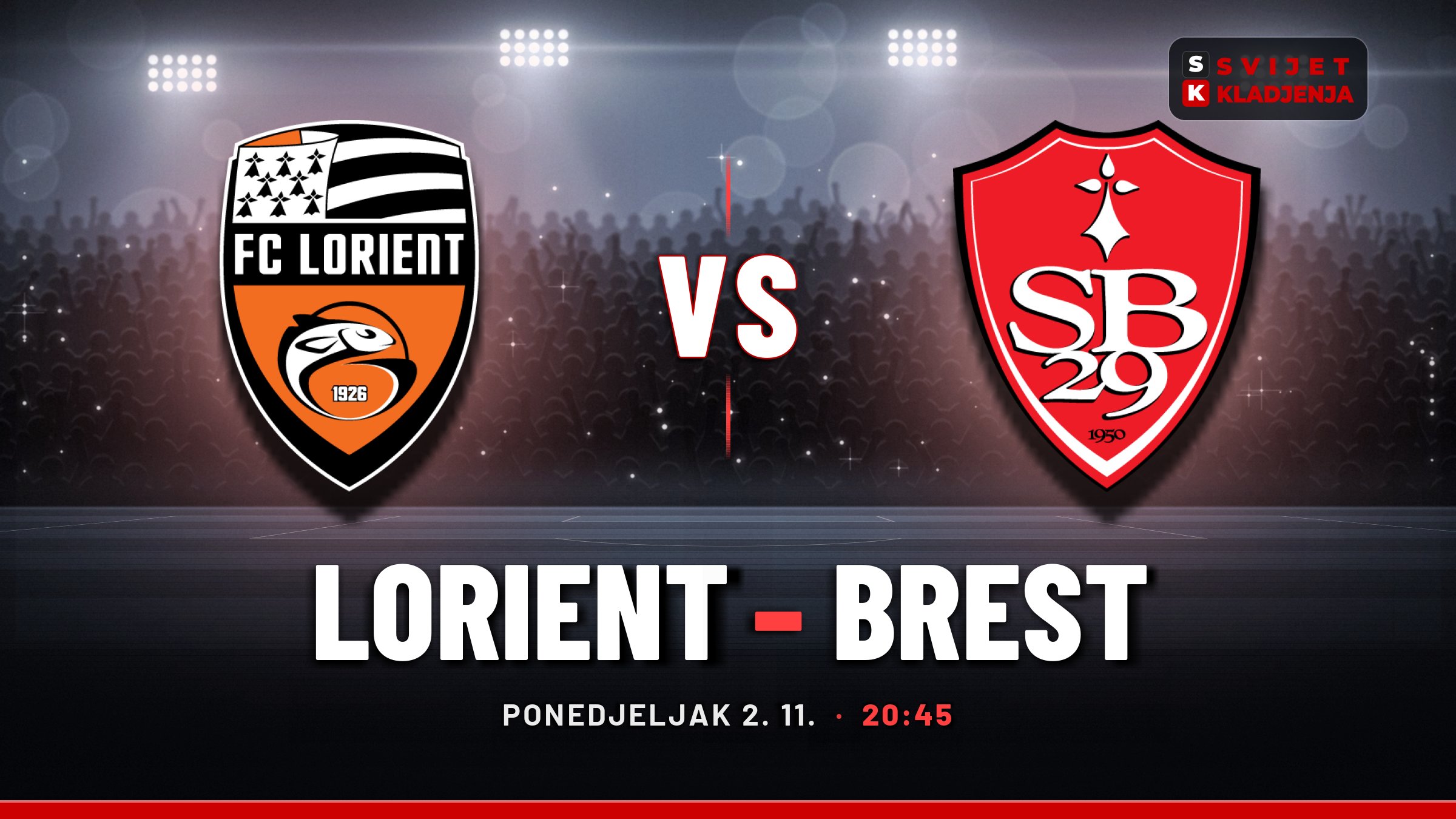 Lorient – Brest, Ligue 1: prognoza i tip