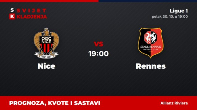 Nice – Rennes prognoza i tip: oba tima daju gol, petak u 19:00
