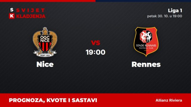 Nice – Rennes prognoza i tip: oba tima daju gol, petak u 19:00
