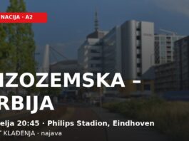 Nizozemska – Srbija: Orlovi bez boda stižu u Eindhoven, a Van Dijk čeka stoti nastup Grafika najave Nizozemska – Srbija, Liga nacija, Philips Stadion Eindhoven