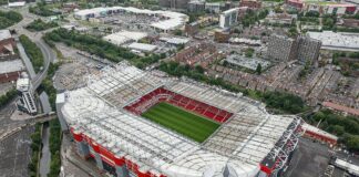 JJ Gabriel danas puni 16 godina: Manchester United ga ne pušta, a Real Madrid i Barcelona čekali su upravo ovaj datum Old Trafford, stadion Manchester Uniteda, snimljen iz zraka