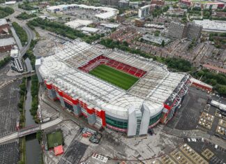 JJ Gabriel danas puni 16 godina: Manchester United ga ne pušta, a Real Madrid i Barcelona čekali su upravo ovaj datum Old Trafford, stadion Manchester Uniteda, snimljen iz zraka