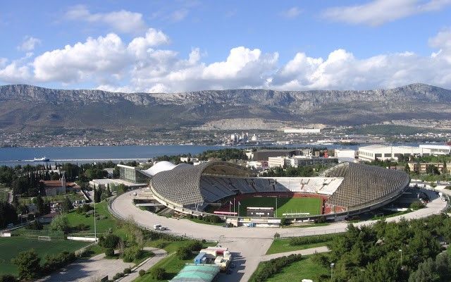 Stadion Poljud u Splitu iz zraka, domaćin utakmice Hajduk – Ajax
