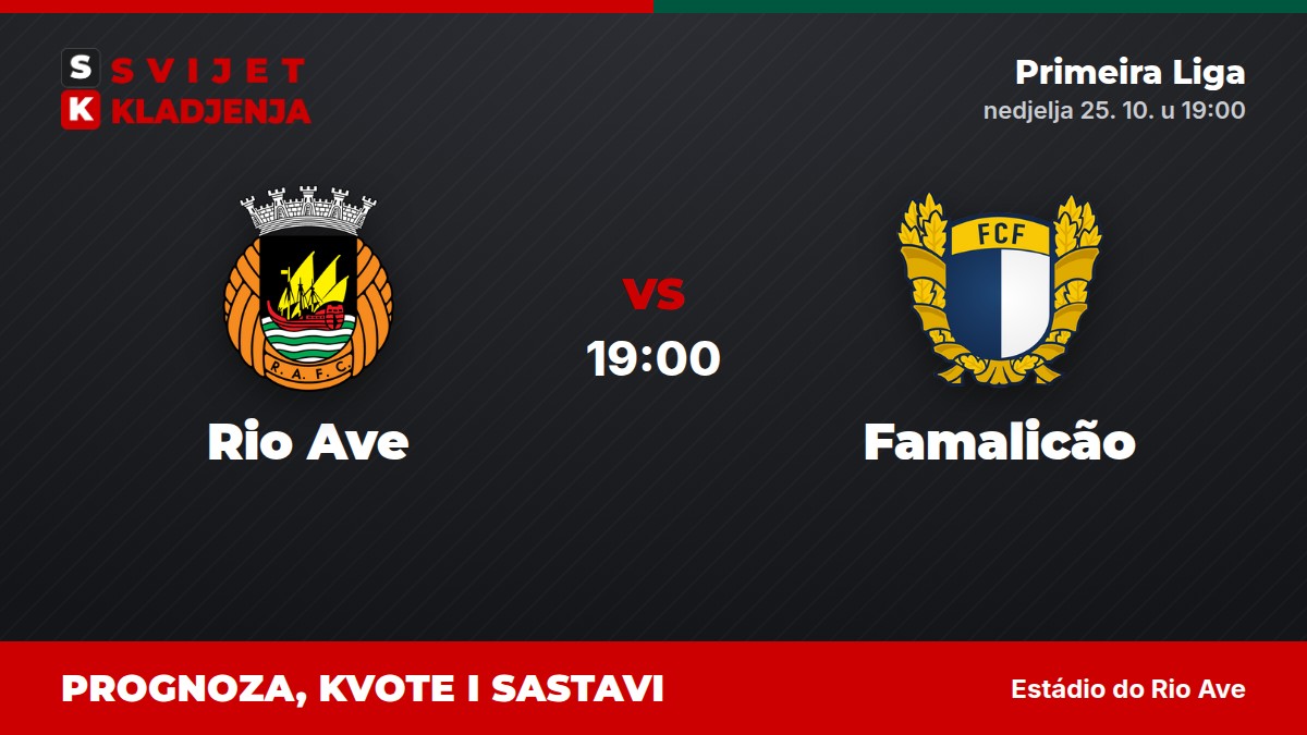 Rio Ave – Famalicão, Primeira Liga: prognoza i kvote