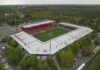 Union Berlin – Dortmund prognoza i tip: Kovač u Berlinu traži pobjedu nakon dva neuspjeha zaredom, subota u 15:30 Stadion An der Alten Försterei, dom Union Berlina, snimljen iz zraka: nadstrešnice tribina i travnjak okruženi šumom