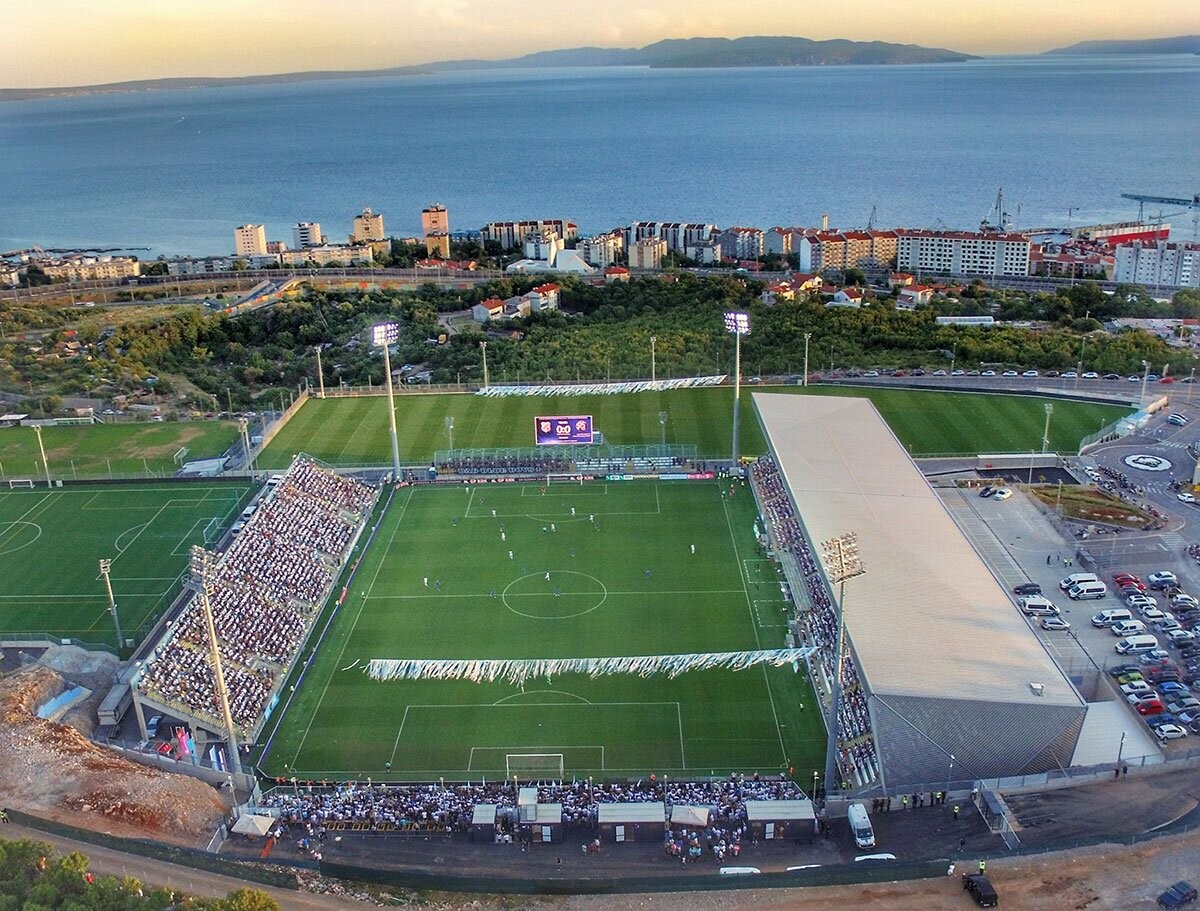 Stadion Rujevica u Rijeci iz zraka, domaćin utakmice Hrvatska – Engleska