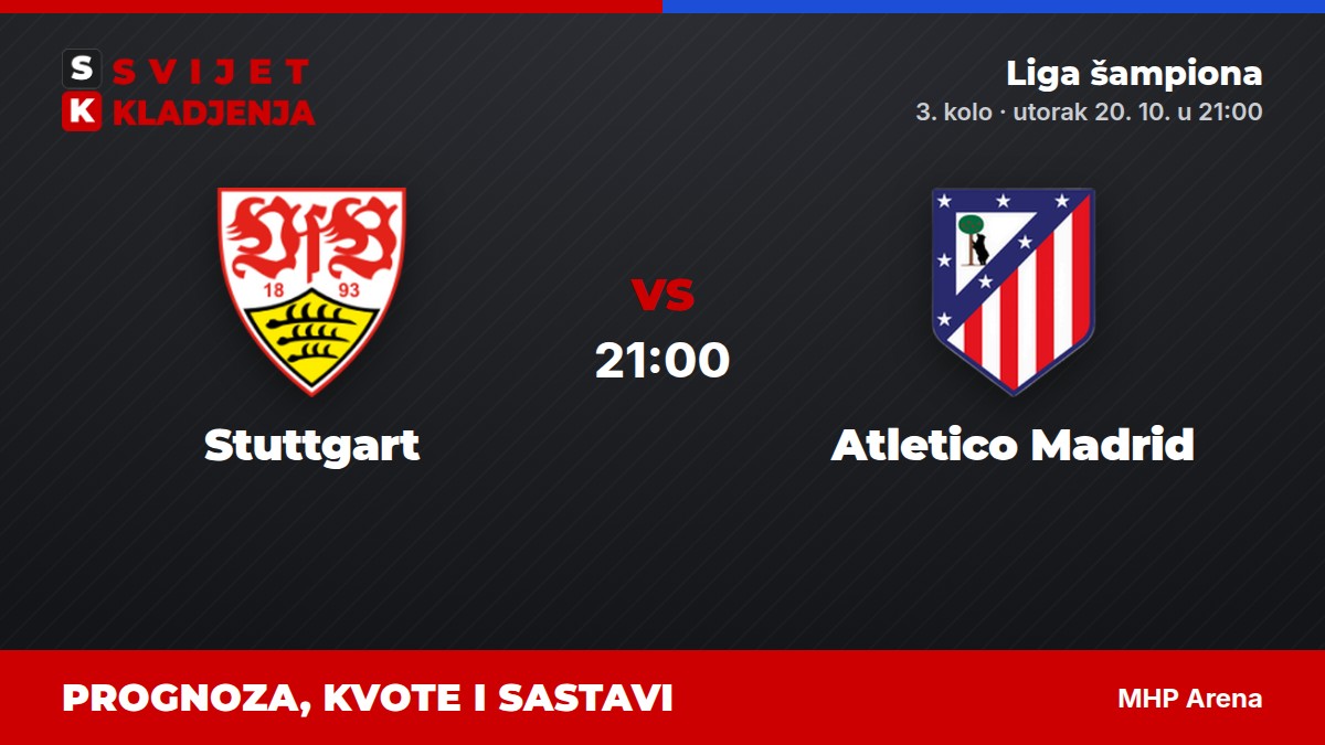 Stuttgart – Atletico Madrid, Liga šampiona: prognoza i kvote