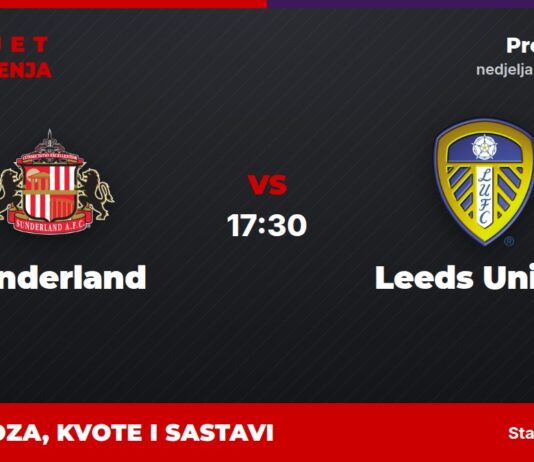 Sunderland – Leeds United prognoza i tip: oba daju gol, nedjelja u 17:30 Sunderland – Leeds United, Premier liga: prognoza i kvote