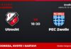 Utrecht – PEC Zwolle prognoza i tip: više od 2,5 gola, subota u 16:30 Utrecht – PEC Zwolle, Eredivisie: prognoza i kvote