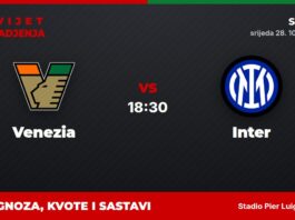 Venezia – Inter prognoza i tip: Inter pobjeda, srijeda u 18:30 Venezia – Inter, Serie A: prognoza i kvote