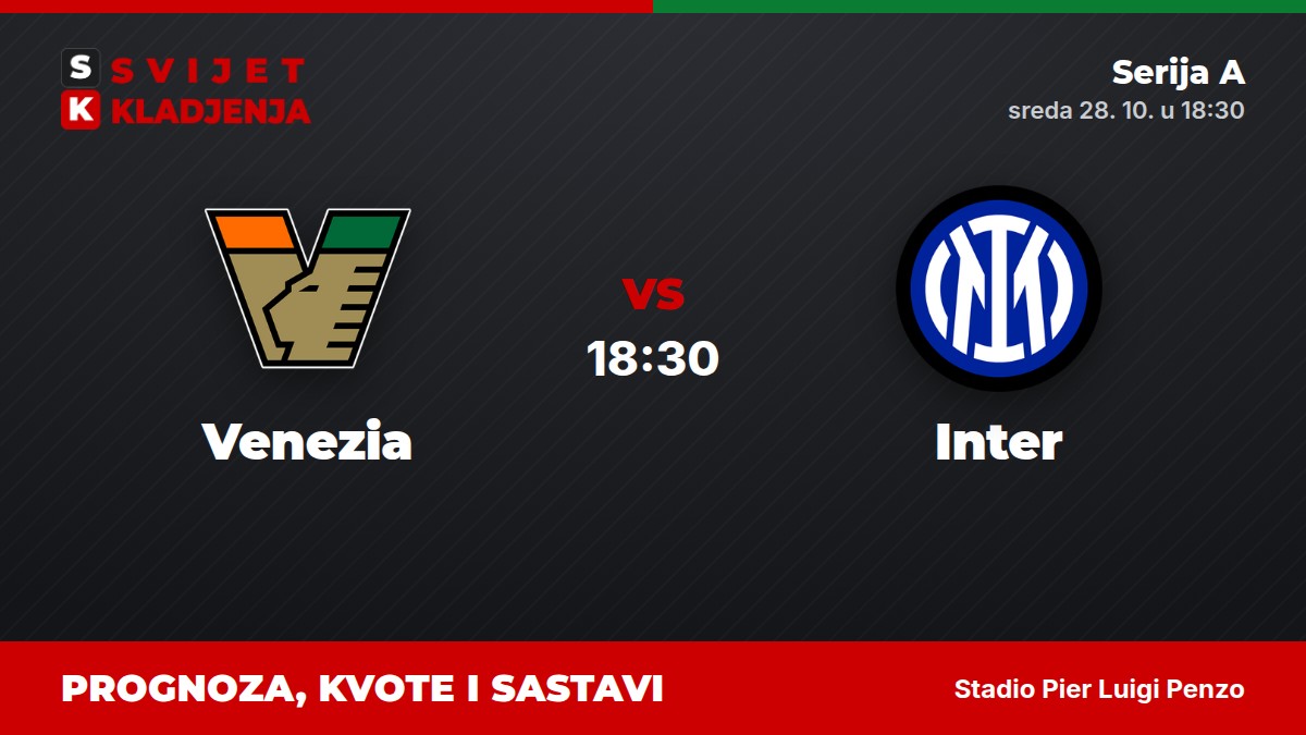 Venezia – Inter, Serija A: prognoza i kvote